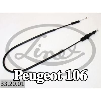 LINEX كابل دواسة الوقود — 1995 Peugeot 106