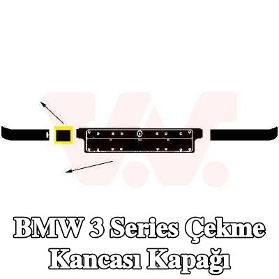 VAN WEZEL Çekme kancası kapağı Orta, Sağ ön — 1990 BMW 3 Series