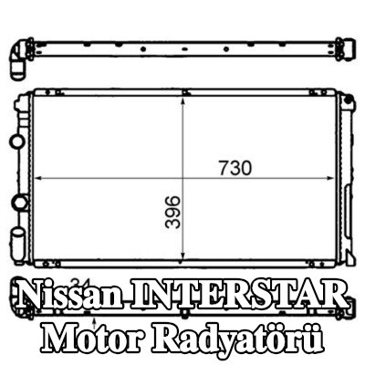 MAHLE Motor radyatörü — Nissan Interstar