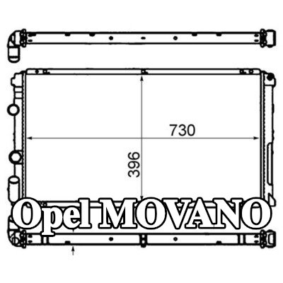 MAHLE مبرد المحرك — Opel Movano