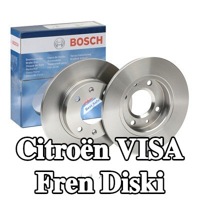 BOSCH Fren diski Dış Çap: 247mm, düz, Yağlanmış, cıvata/vida ile — Citroën Visa
