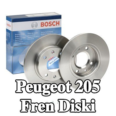 BOSCH Fren diski Dış Çap: 247mm, düz, Yağlanmış, cıvata/vida ile — Peugeot 205