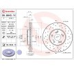 BREMBO Fren diski Xtra, Outer Diameter: 300mm, delikli/havalandırmalı, Kaplamalı, cıvata/vida ile — 2004 Honda Odyssey (2)