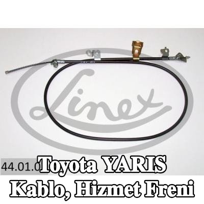 LINEX Kablo, hizmet freni — 2002 Toyota Yaris
