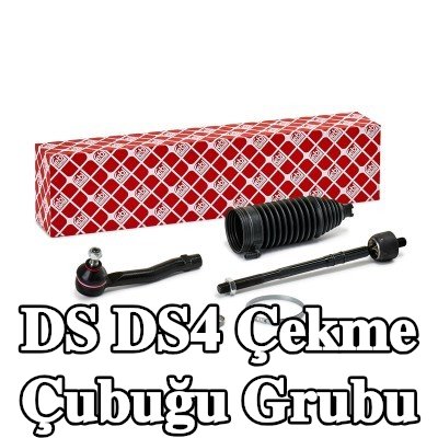 FEBI BILSTEIN Rot kolu grubu Ön Aks Sağ, somunlu, körükli, kelepçeli, direksiyon körüğü ile — DS Ds4