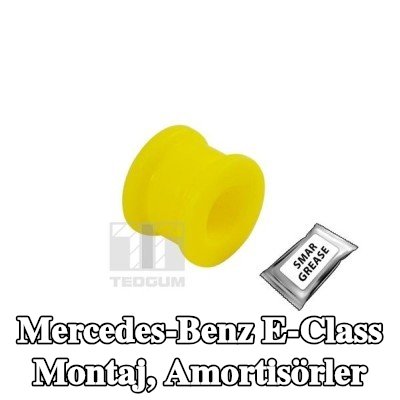 TEDGUM Montaj, amortisörler Alt, Arka Aks, her iki taraf, gres kapağı ile — 1994 Mercedes-Benz E-Class