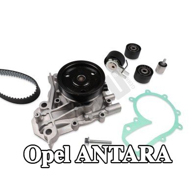 HEPU مجموعة مضخة المياه وحزام التوقيت عدد الأسنان: 181, Width: 30mm, مضخة مياه غير قابلة للتبديل — Opel Antara
