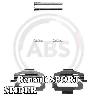 A.B.S. طقم تركيب وسادات الفرامل — Renault Sport Spider