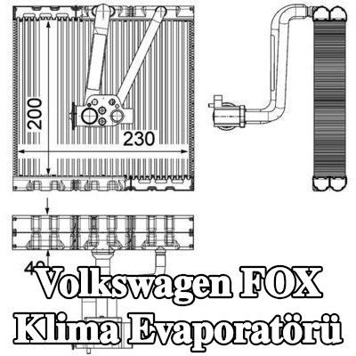 MAHLE Genleşme valfli klima evaporatörü — Volkswagen Fox