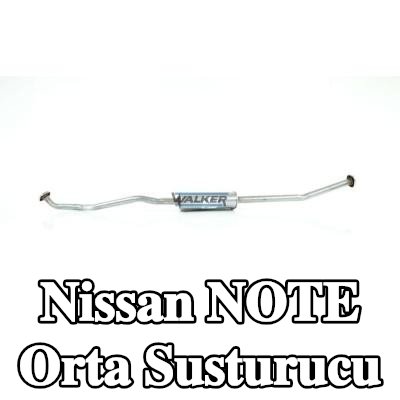 WALKER Orta susturucu 1840mm, montaj parçaları olmadan — 2012 Nissan Note