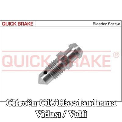 QUICK BRAKE Havalandırma vidası / valfi — Citroën C15