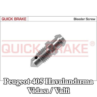 QUICK BRAKE Havalandırma vidası / valfi — Peugeot 405