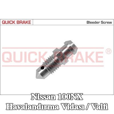 QUICK BRAKE Havalandırma vidası / valfi — Nissan 100nx