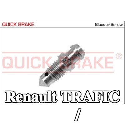 QUICK BRAKE برغي/صمام التهوية — 2000 Renault Trafic