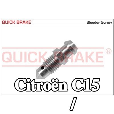QUICK BRAKE برغي/صمام التهوية — Citroën C15