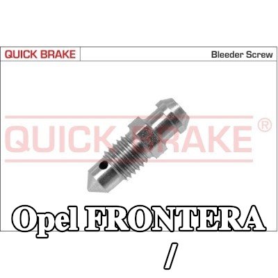 QUICK BRAKE برغي/صمام التهوية — 1997 Opel Frontera