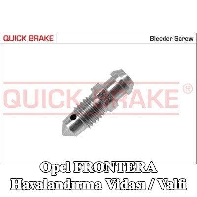 QUICK BRAKE Havalandırma vidası / valfi — 1997 Opel Frontera