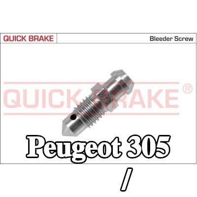 QUICK BRAKE برغي/صمام التهوية — Peugeot 305