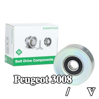 INA بكرة الانحراف/التوجيه, V-ribbed belt Ø: 75mm — 2012 Peugeot 3008