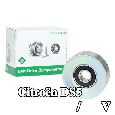 INA بكرة الانحراف/التوجيه, V-ribbed belt Ø: 75mm — Citroën Ds5