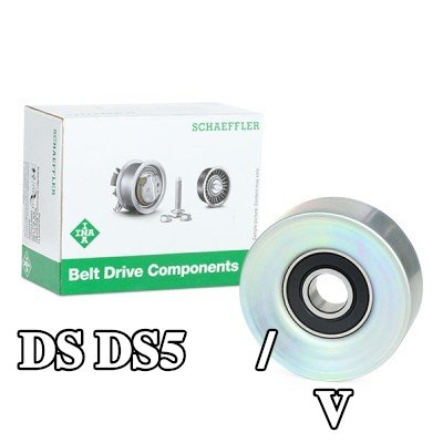 INA بكرة الانحراف/التوجيه, V-ribbed belt Ø: 75mm — DS Ds5