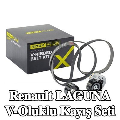 RIDEX PLUS V-Oluklu Kayış Seti — Renault Laguna