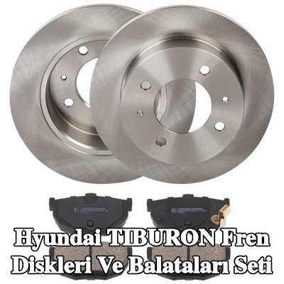 RIDEX Fren diskleri ve balataları seti Arka Aks, düz — 2000 Hyundai Tiburon