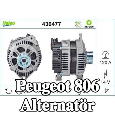 VALEO Alternatör YENİDEN ÜRETİLMİŞ PREMIUM, 120A — 1994 Peugeot 806