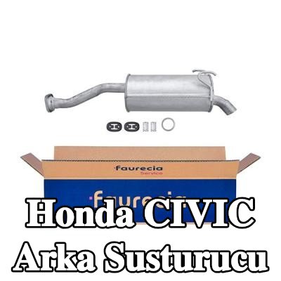 HELLA Arka susturucu Arka, montaj parçaları ile — 2002 Honda Civic