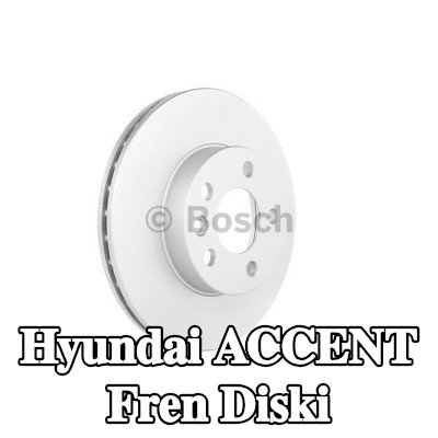 BOSCH Fren diski Dış Çap: 280mm, Havalandırmalı, içten havalandırmalı, Kaplamalı — 2000 Hyundai Accent