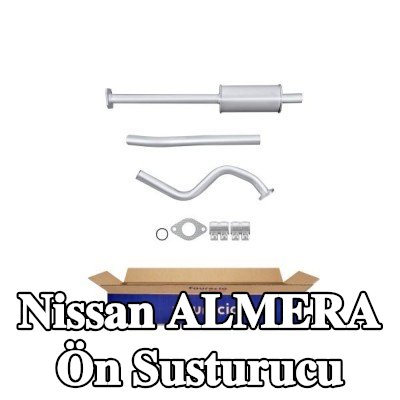 HELLA Ön susturucu Ön, montaj parçaları ile — Nissan Almera