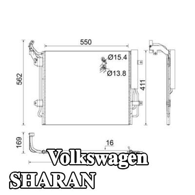 MAHLE مكثف تكييف الهواء مع مجفف — Volkswagen Sharan