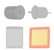 RIDEX Filtre kiti — 2000 Nissan Micra (5)