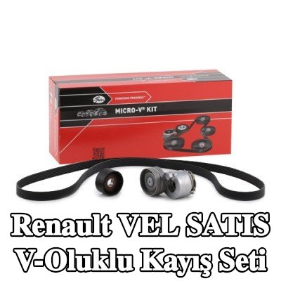GATES V-Ribbed Kayış Seti Micro-V Kiti, Micro-V® Stretch Fit™ — 2002 Renault Vel Satis