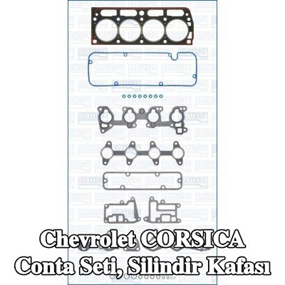 AJUSA Conta seti, silindir kapağı contalı silindir kapağı, valf gövdesi contalı — Chevrolet Corsica