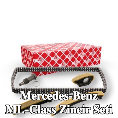 FEBI BILSTEIN Zincir gergisi içeren zamanlama zinciri kiti, kızak raylı — 2002 Mercedes-Benz ML-Class