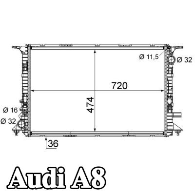 MAHLE مبرد المحرك — Audi A8