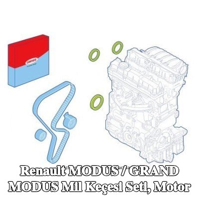 CORTECO Mil Conta Seti, motor kasnağı tarafı — Renault Modus / Grand Modus