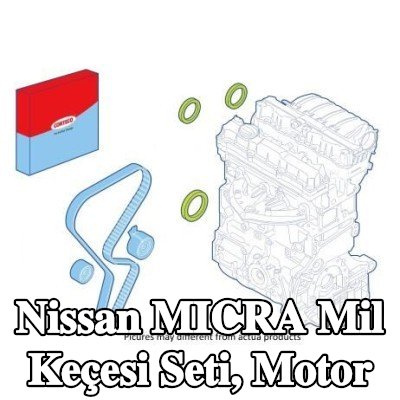 CORTECO Mil Conta Seti, motor kasnağı tarafı — Nissan Micra
