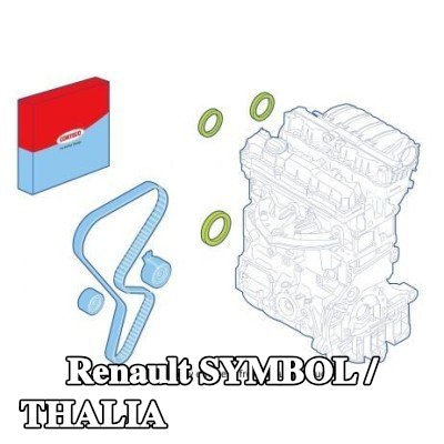 CORTECO مجموعة سدادات العمود, جانب بكرة المحرك — Renault Symbol / Thalia