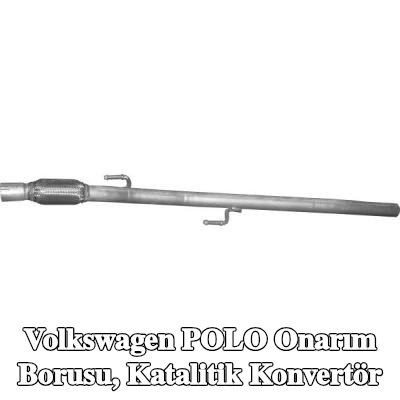 POLMO Onarım borusu, katalitik konvertör Ön — Volkswagen Polo