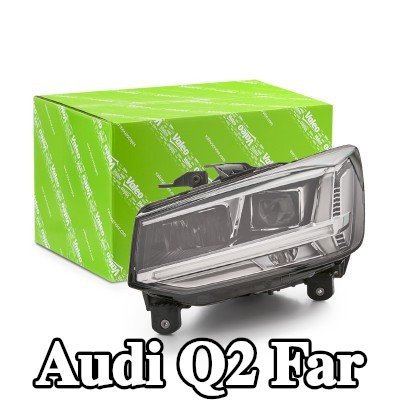 VALEO Far ORİJİNAL PARÇA, Sol, kısa far/uzun far için LED kontrol ünitesi olmadan, uzun far ampulü olmadan, kısa far ampulü olmadan — Audi Q2
