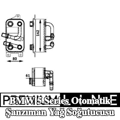 MAHLE Conta/sızdırmazlık elemanı olmayan otomatik şanzıman yağ soğutucusu — 2001 BMW 5 Series