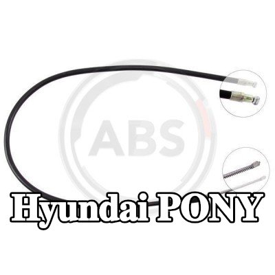 A.B.S. كابل فرامل اليد 1350mm — Hyundai Pony