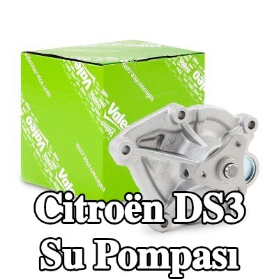 VALEO Kapaksız su pompası, conta/sızdırmazlık elemanları ile — Citroën Ds3