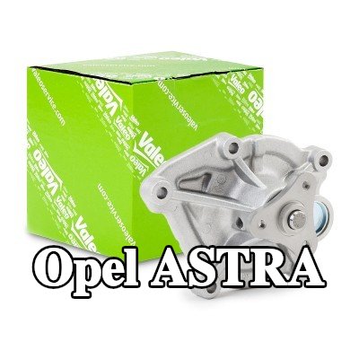 VALEO مضخة مياه بدون غطاء, مع حشيات/مانعات تسرب — Opel Astra