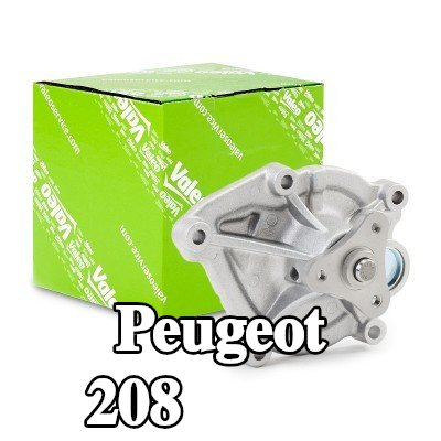 VALEO مضخة مياه بدون غطاء, مع حشيات/مانعات تسرب — Peugeot 208
