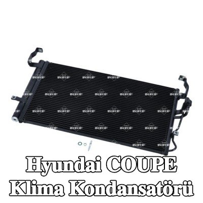 NRF Klima kondansatörü EASY FIT, kurutuculu, conta halkası ile, azot dolgulu — Hyundai Coupe