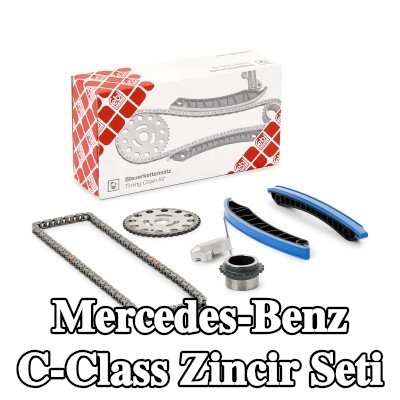 FEBI BILSTEIN Zincir gergisi içeren zamanlama zinciri kiti, kızak raylı — 2016 Mercedes-Benz C-Class