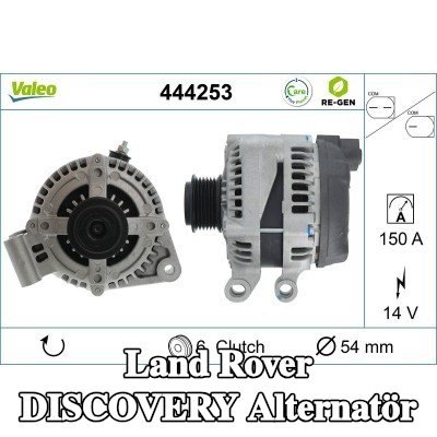 VALEO Alternatör 150A — 2012 Land Rover Discovery